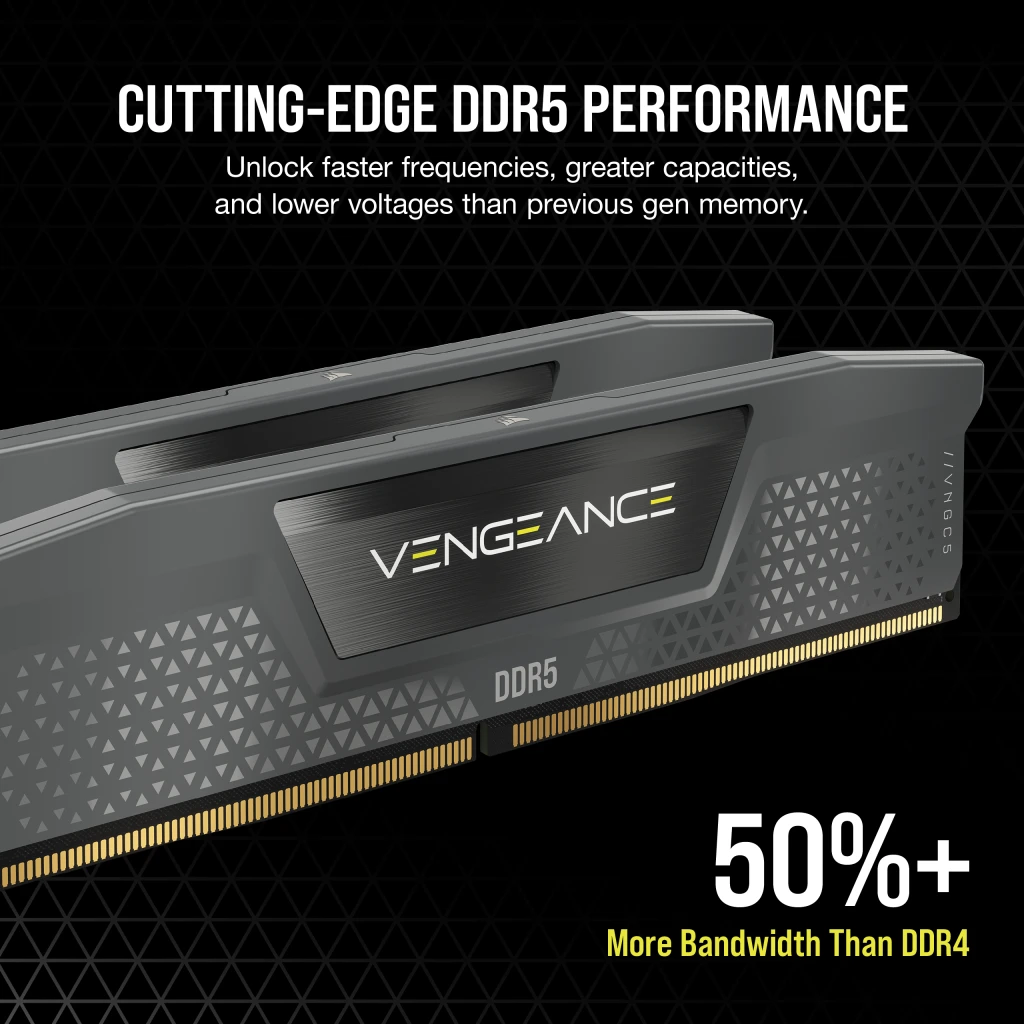 VENGEANCE® 16GB (2x8GB) DDR5 DRAM 5200MT/s CL40 AMD EXPO & Intel