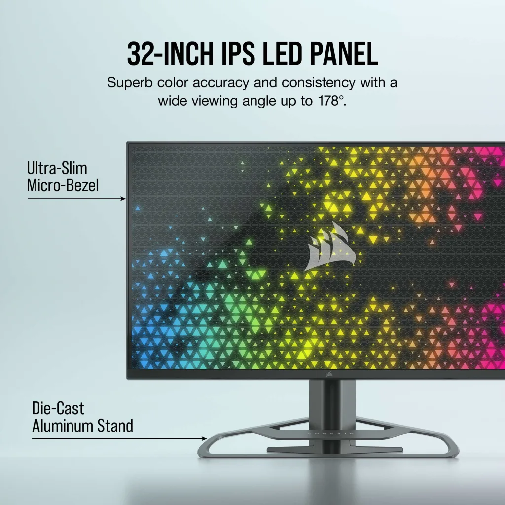 CORSAIR XENEON 32QHD165 32-Inch IPS QHD (2560 x1440), 165Hz