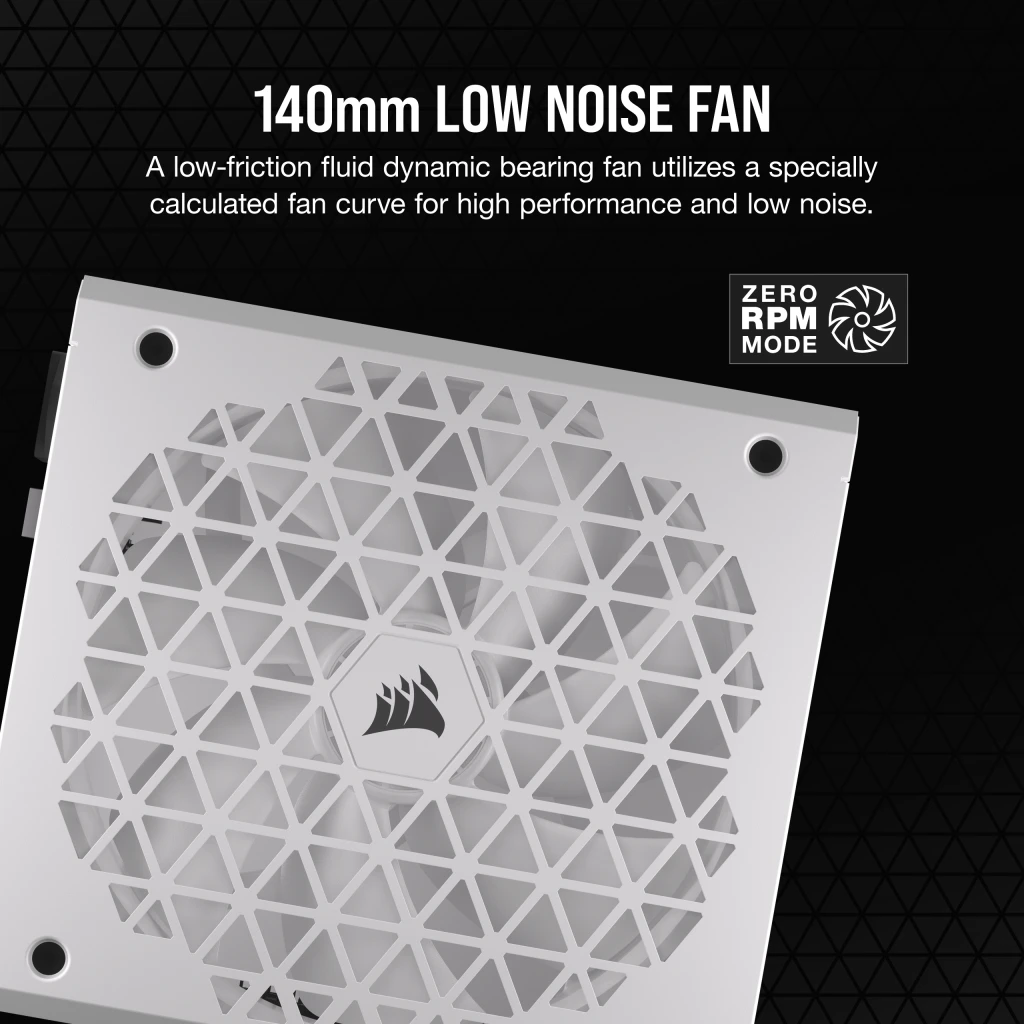 RM850x SHIFT 80 PLUS Gold 認証完全モジュール式 ATX 電源 - ホワイト