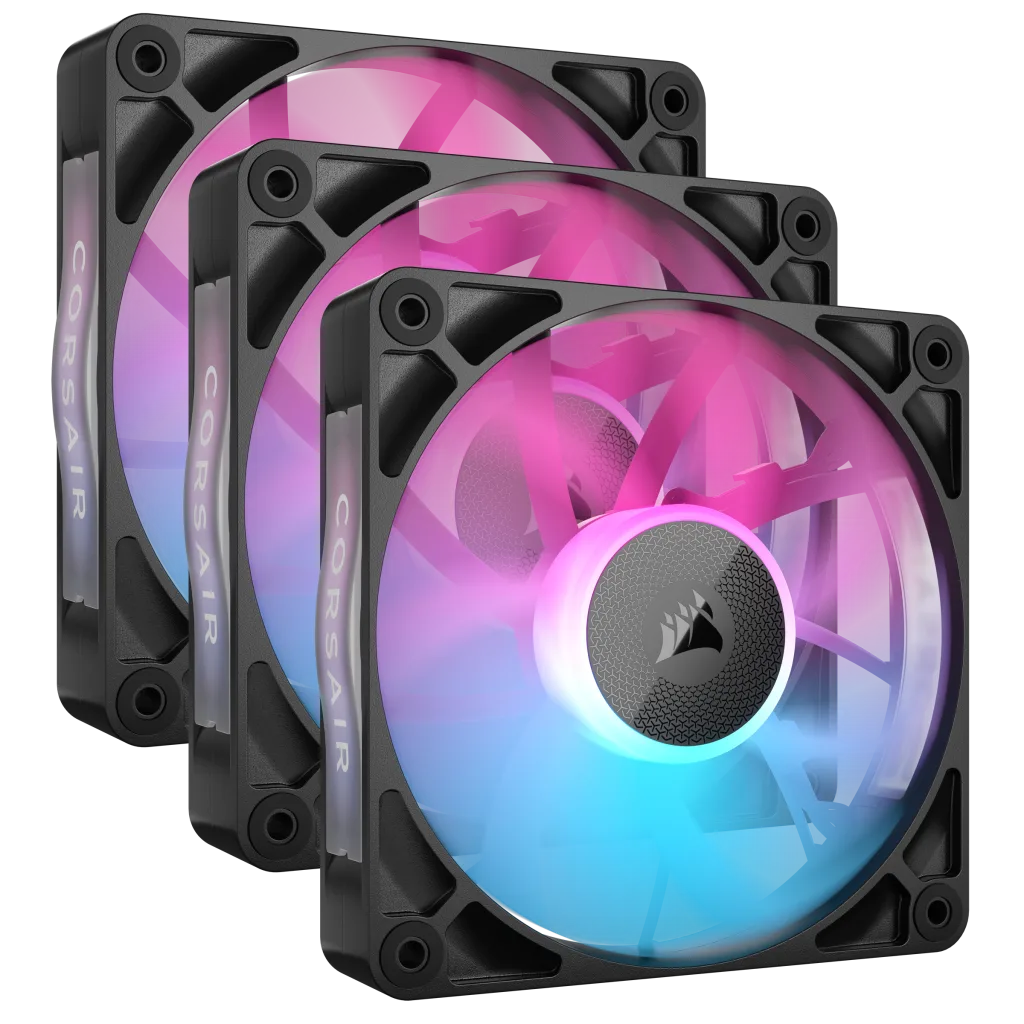 iCUE LINK RX120 RGB 120mm PWM Fan Triple Starter Kit