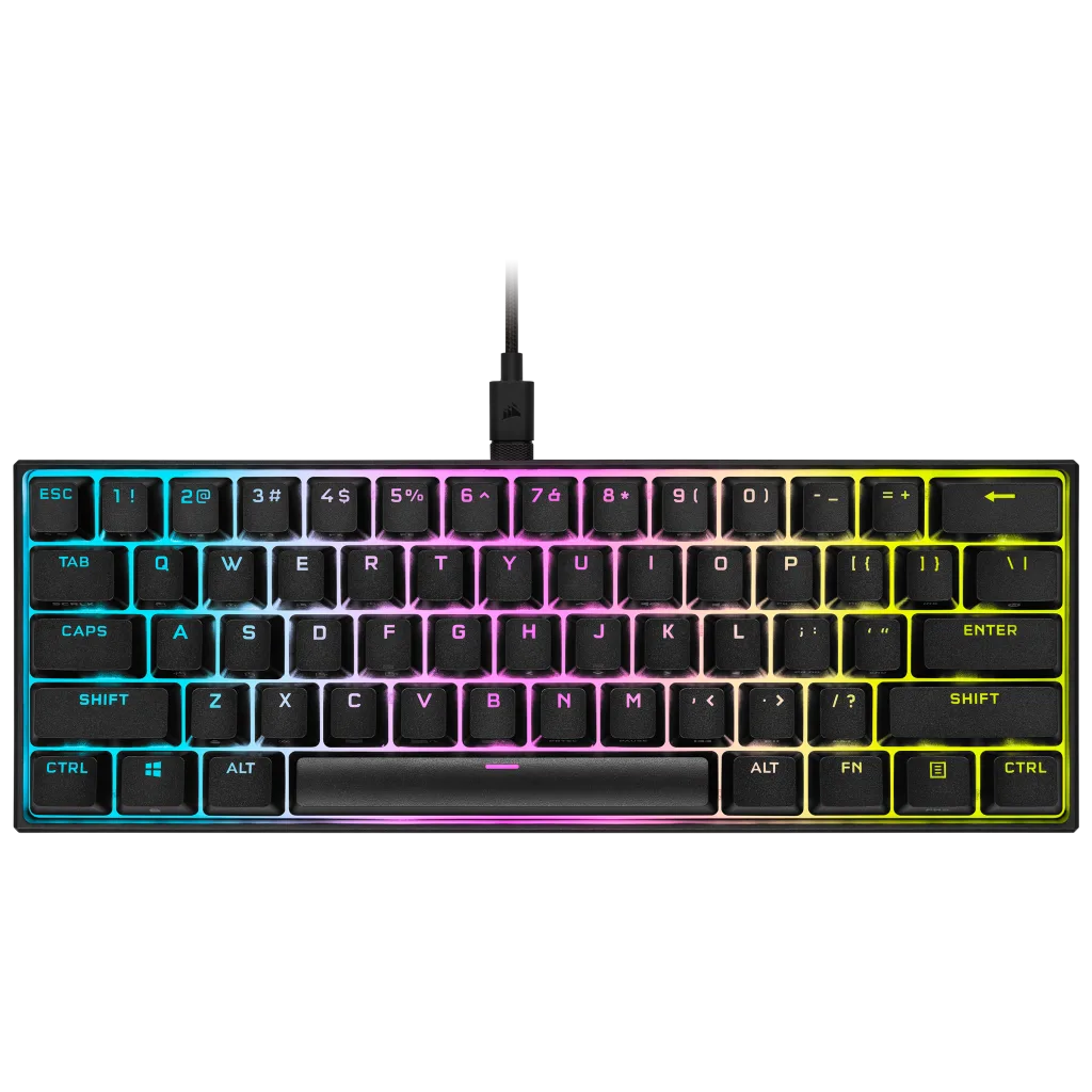 K65 RGB MINI 60% Mechanical Gaming Keyboard — CHERRY MX SPEED — Black