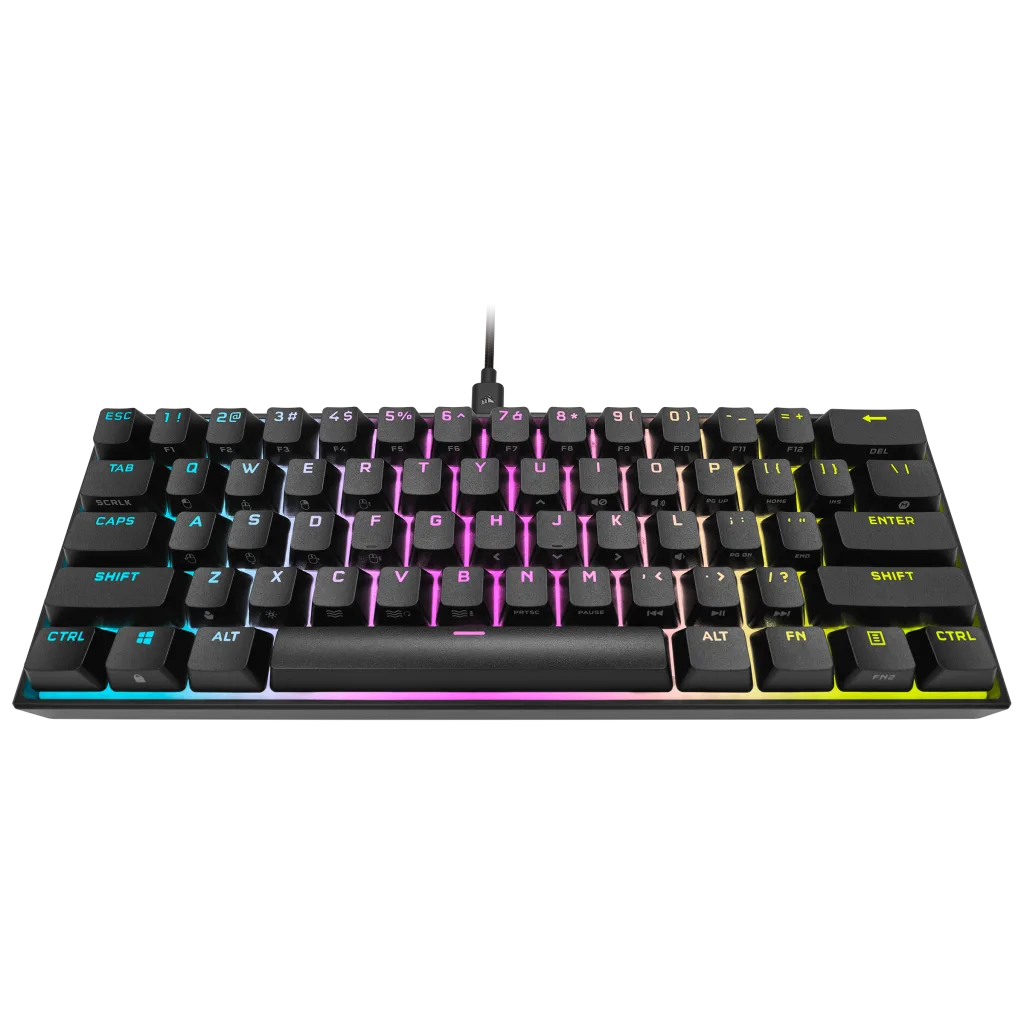 K65 RGB MINI 60% Mechanical Gaming Keyboard — CHERRY MX SPEED — Black