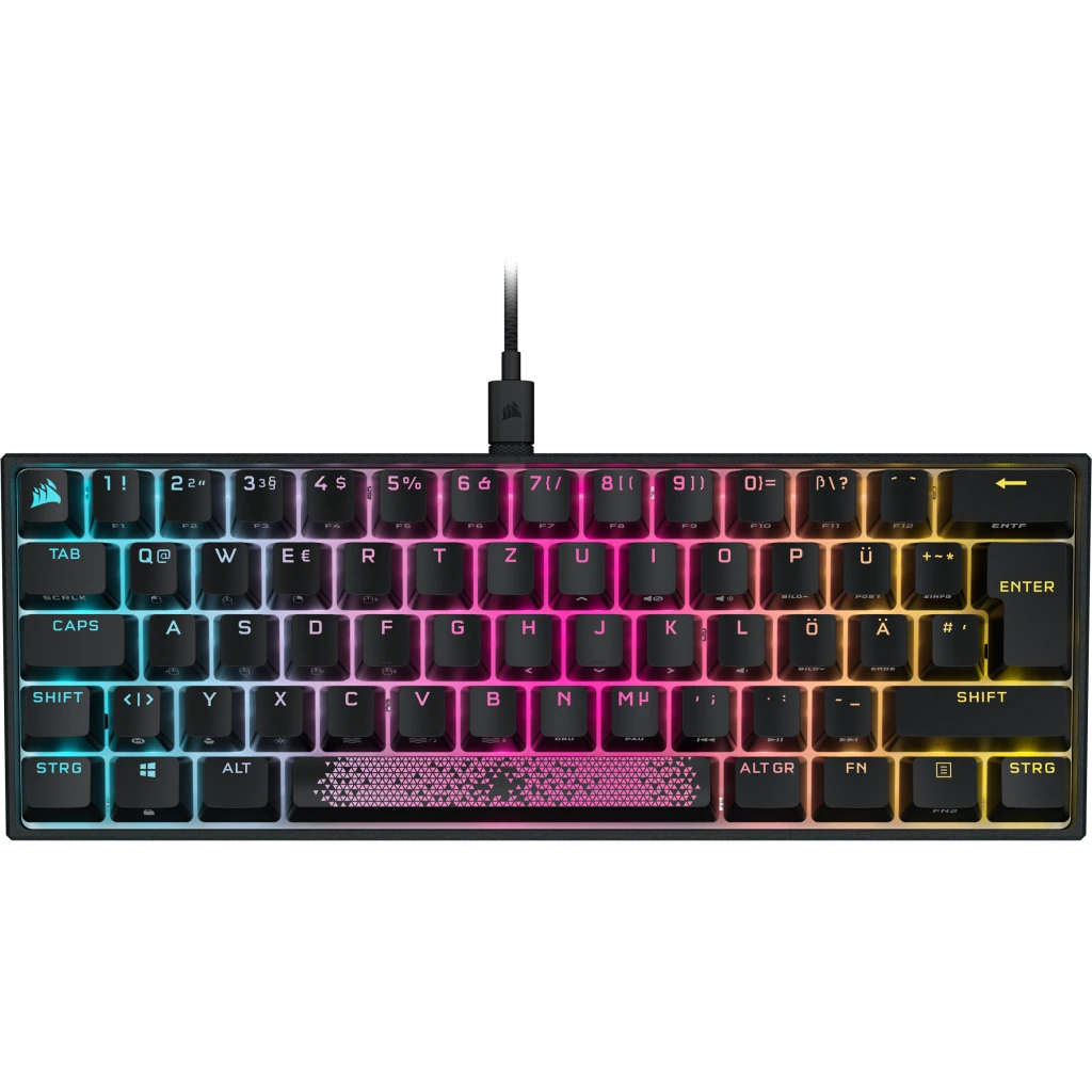 K65 RGB MINI 60% Mechanical Gaming Keyboard — CHERRY MX SPEED (DE