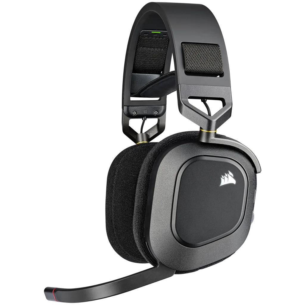 HS80 RGB WIRELESS Premium Gaming Headset with Spatial Audio — Carbon
