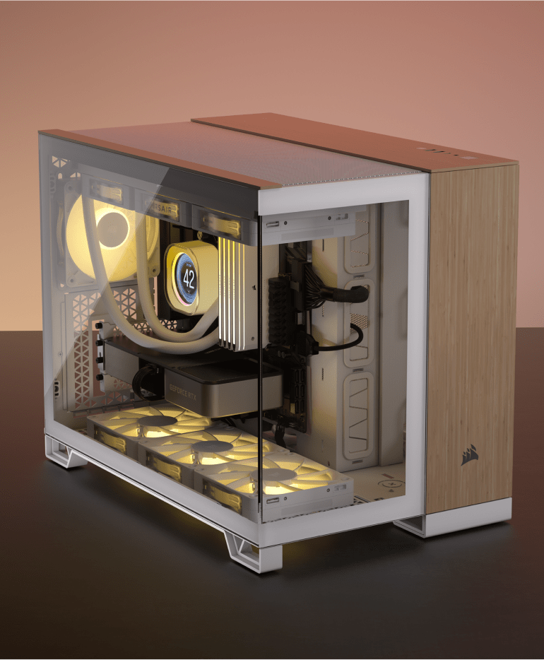 iCUE LINK 2500X RGB Micro ATX Dual Chamber PC Case - Black