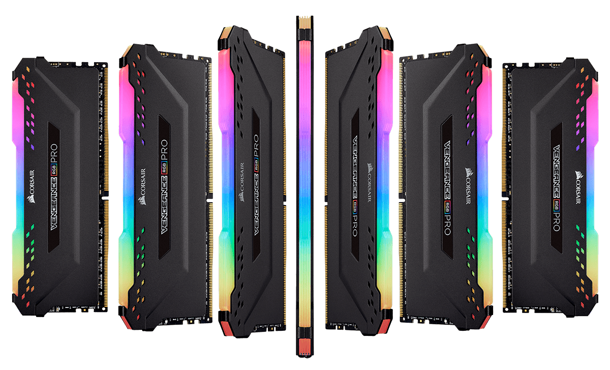 VENGEANCE® RGB PRO 32GB (2 x 16GB) DDR4 DRAM 3200MHz C18 Memory