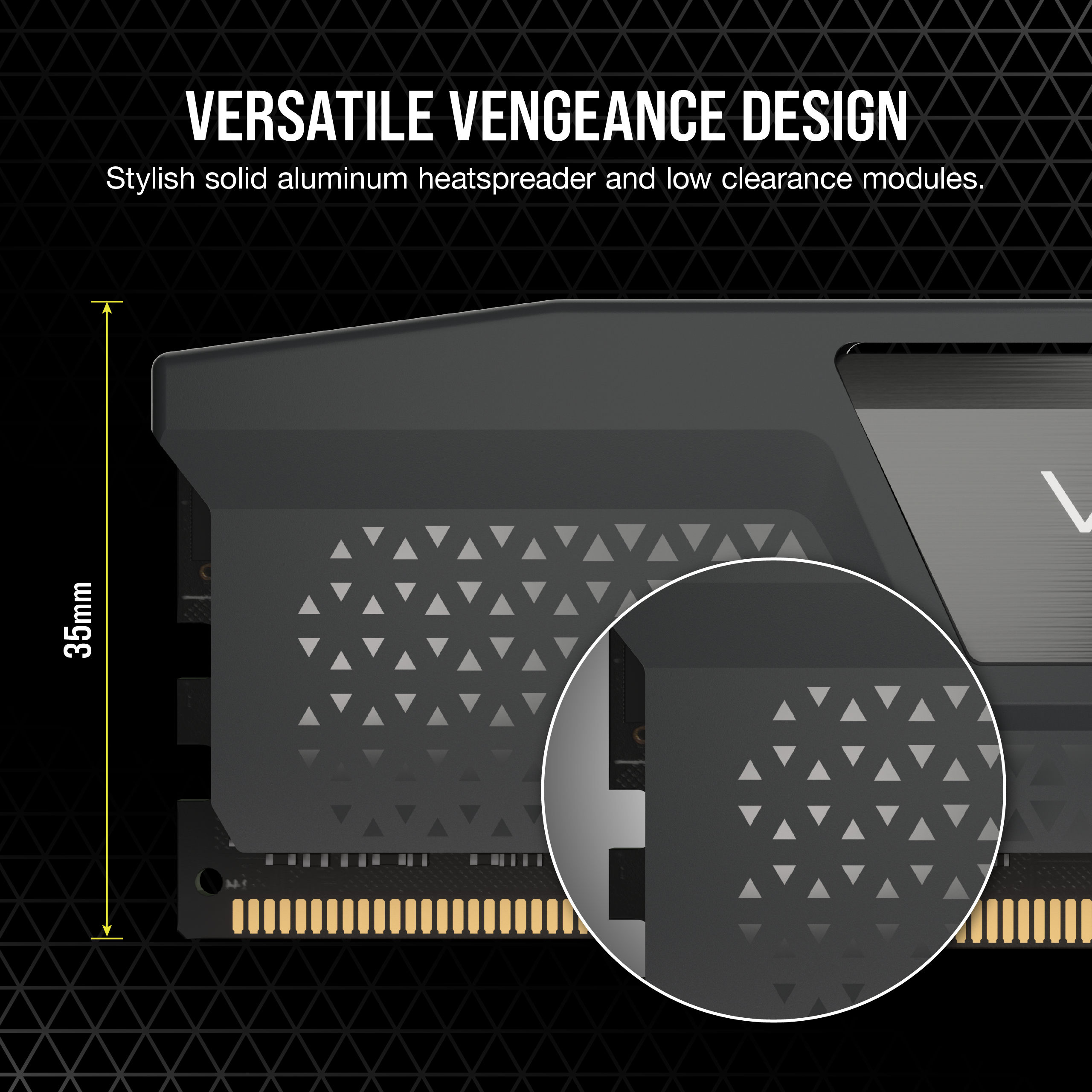 VENGEANCE® 32GB (2x16GB) DDR5 DRAM 6400MT/s CL32 AMD EXPO & Intel