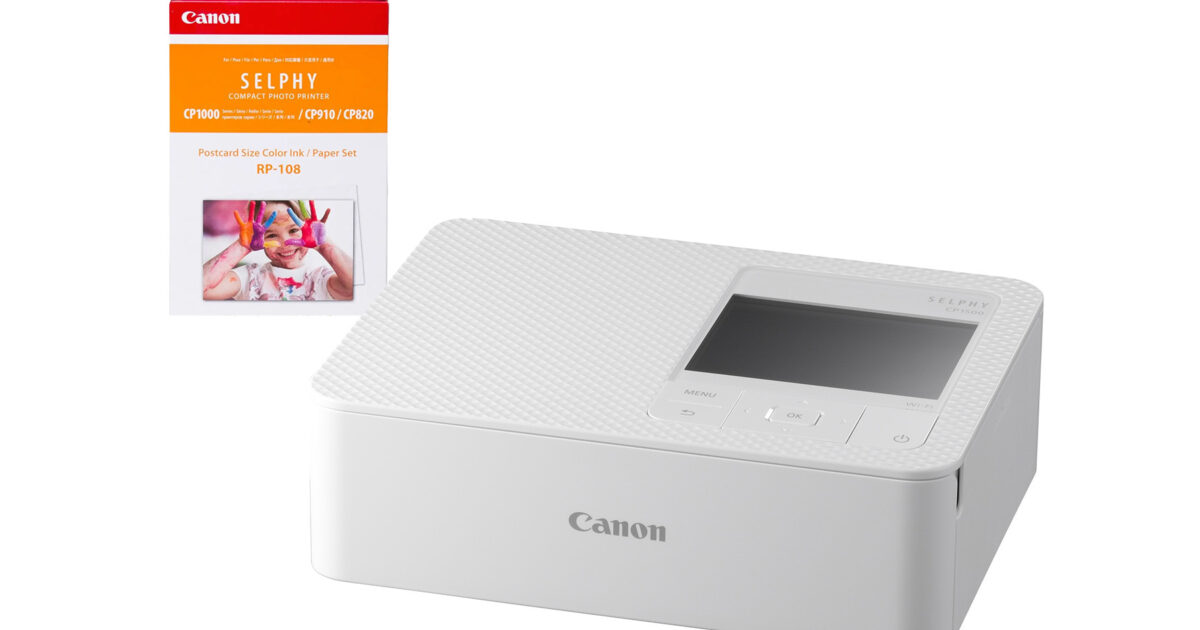 Cathay Photo | Canon SELPHY CP1500 - White (Bundled with RP-108)