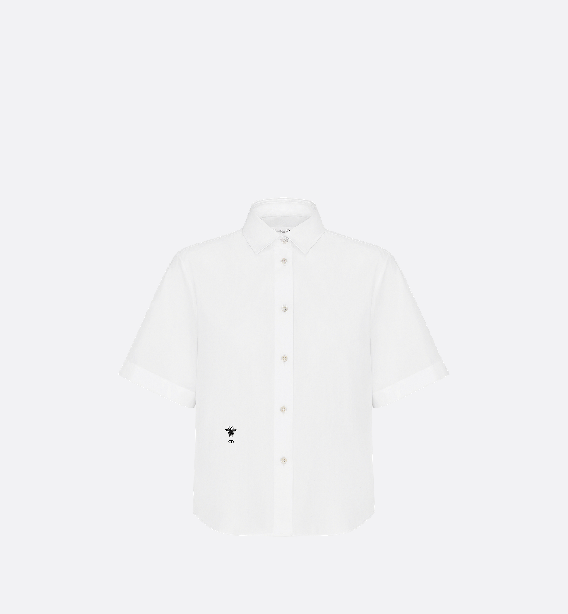 DIOR | クロップド ボタンアップ ブラウス コットンポプリン