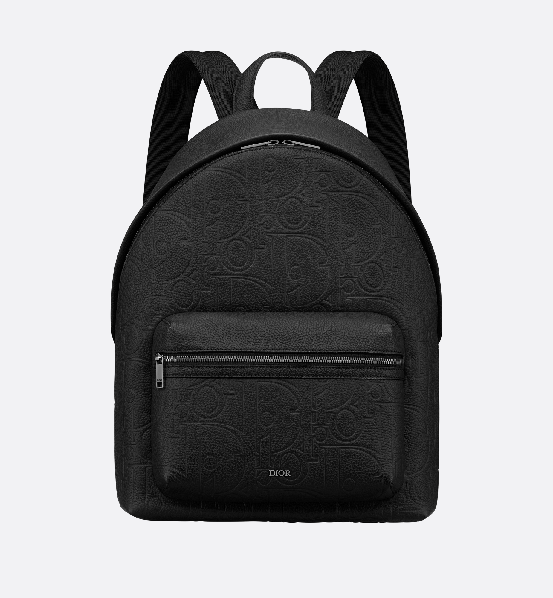 Rider 2.0 Zipped Backpack Black Dior Gravity Leather and Black