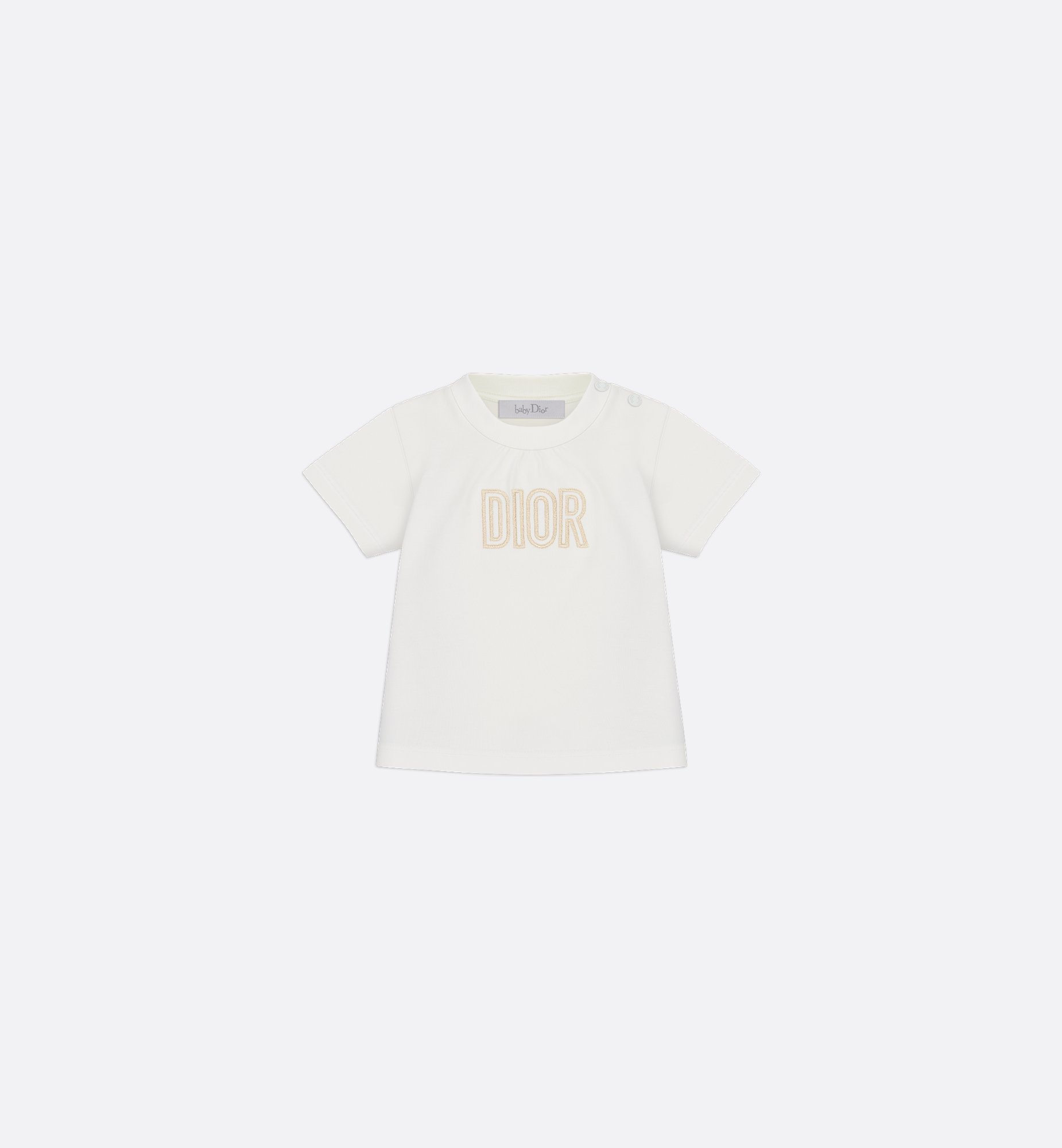Baby T-Shirt Ivory Cotton Jersey | DIOR