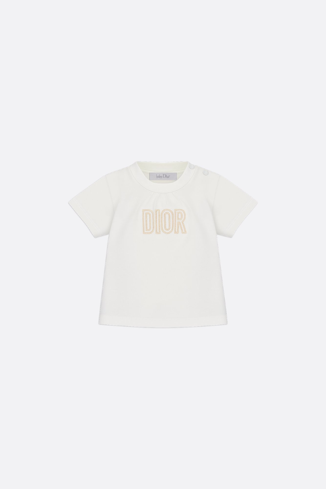 Baby T-Shirt Ivory Cotton Jersey | DIOR