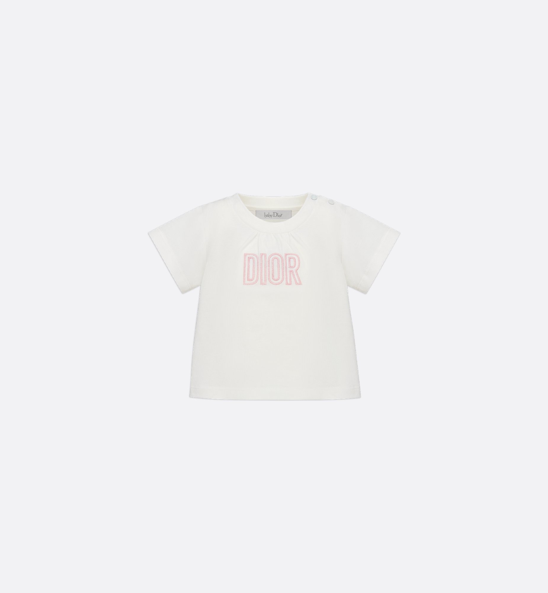 Baby T-Shirt Ivory Cotton Jersey | DIOR