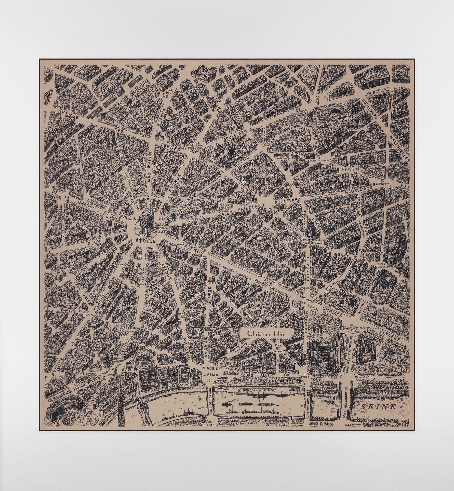 Christian Dior ノートブック パリ地図柄2冊セット Christian Dior