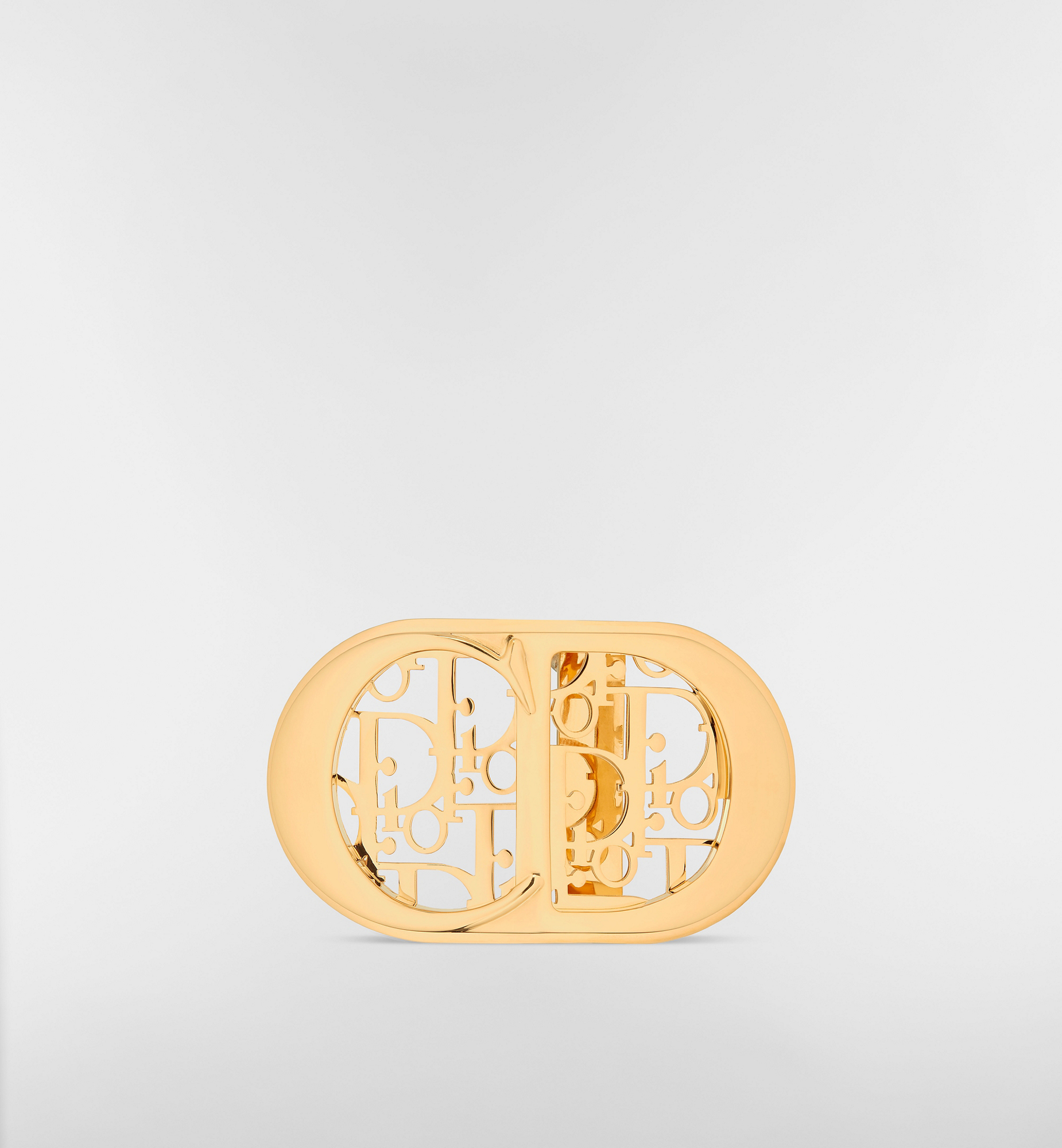 CD Icon Dior Oblique Cosmo Belt Buckle Gold-Finish Brass, 35 MM | DIOR