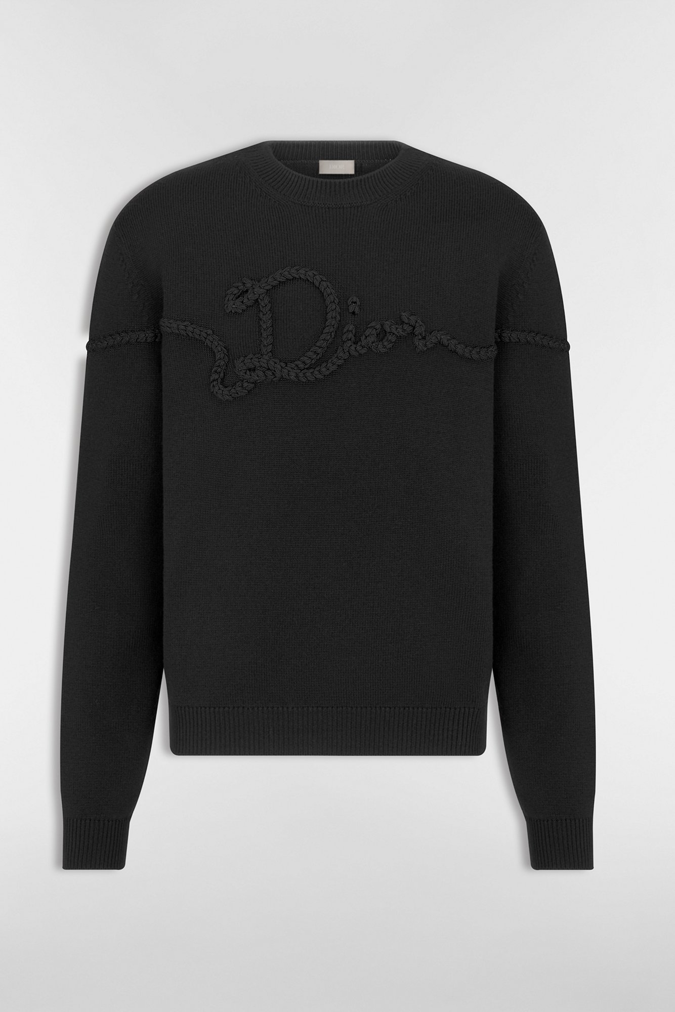 Dior Oblique Sweater Gray Wool Jacquard | DIOR