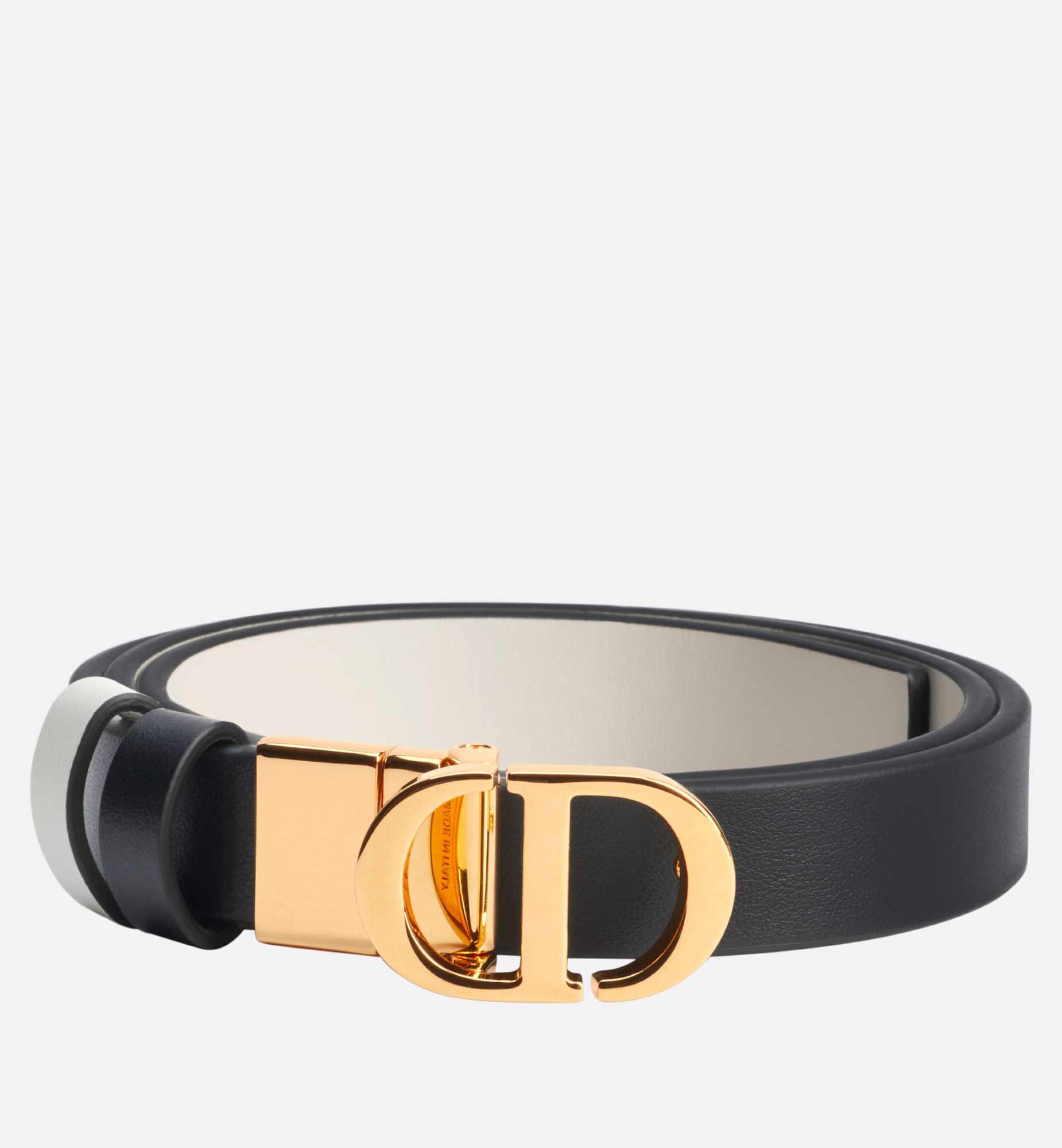 DIOR | 30 Montaigne リバーシブルベルト 20mm スムースカーフスキン