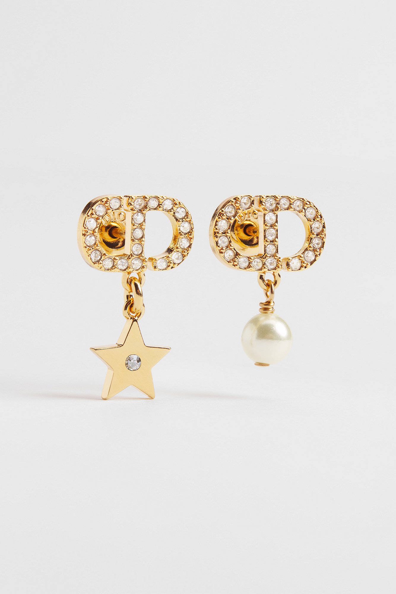 DIOR | Petit CD Lucky Charms ピアス メタル・レジンパール・クリスタル