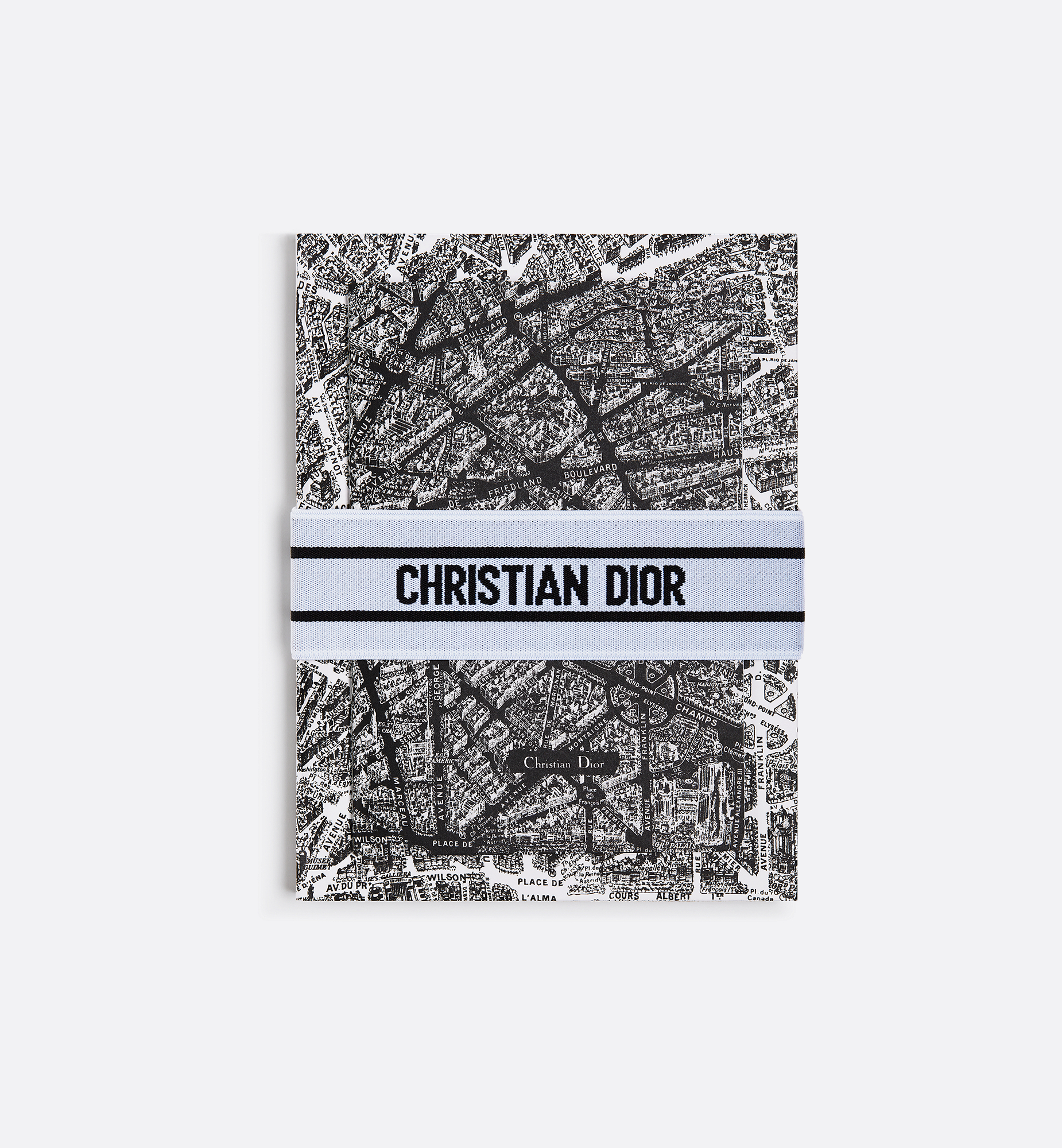 Set of 2 Notebooks White and Black Plan de Paris Motif | DIOR