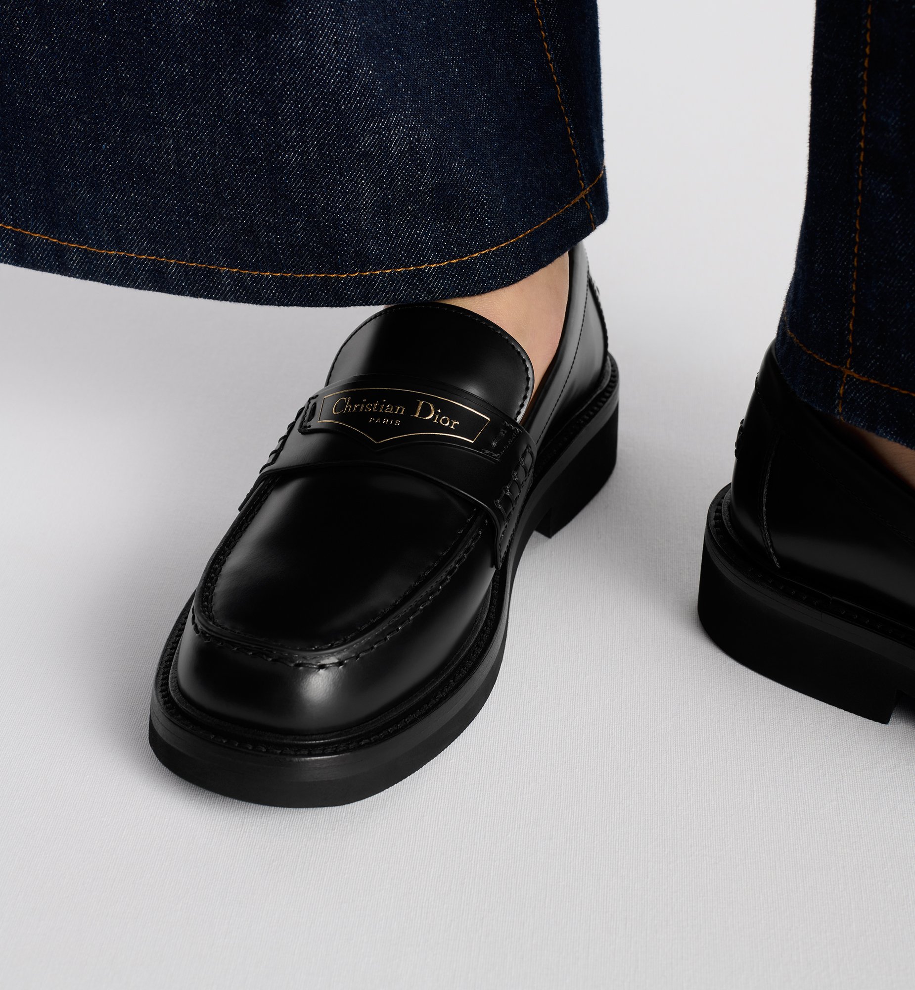 Dior Boy Loafer Black Brushed Calfskin | DIOR