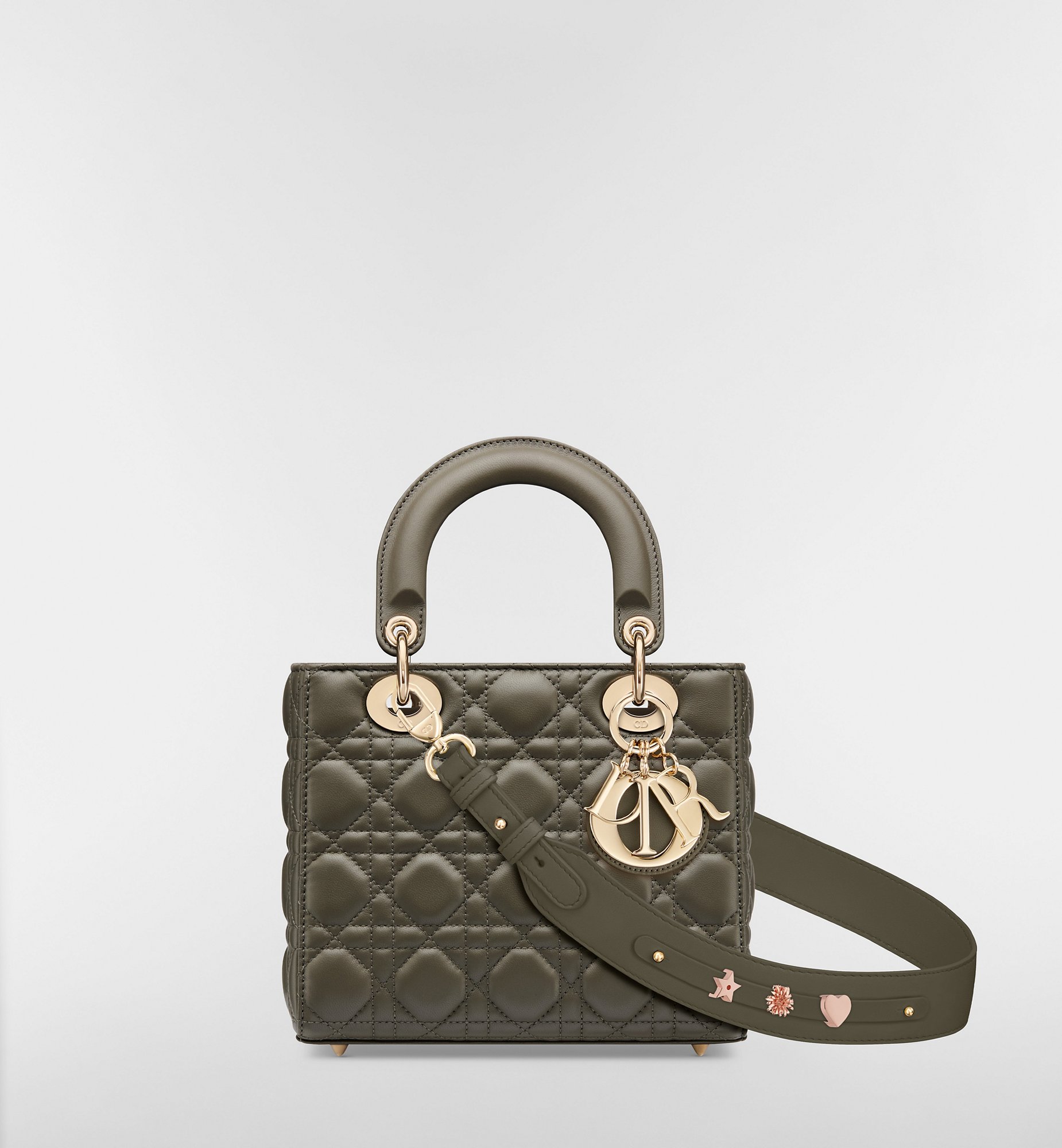 Small Lady Dior My ABCDior Bag Dark Chocolate Brown Cannage