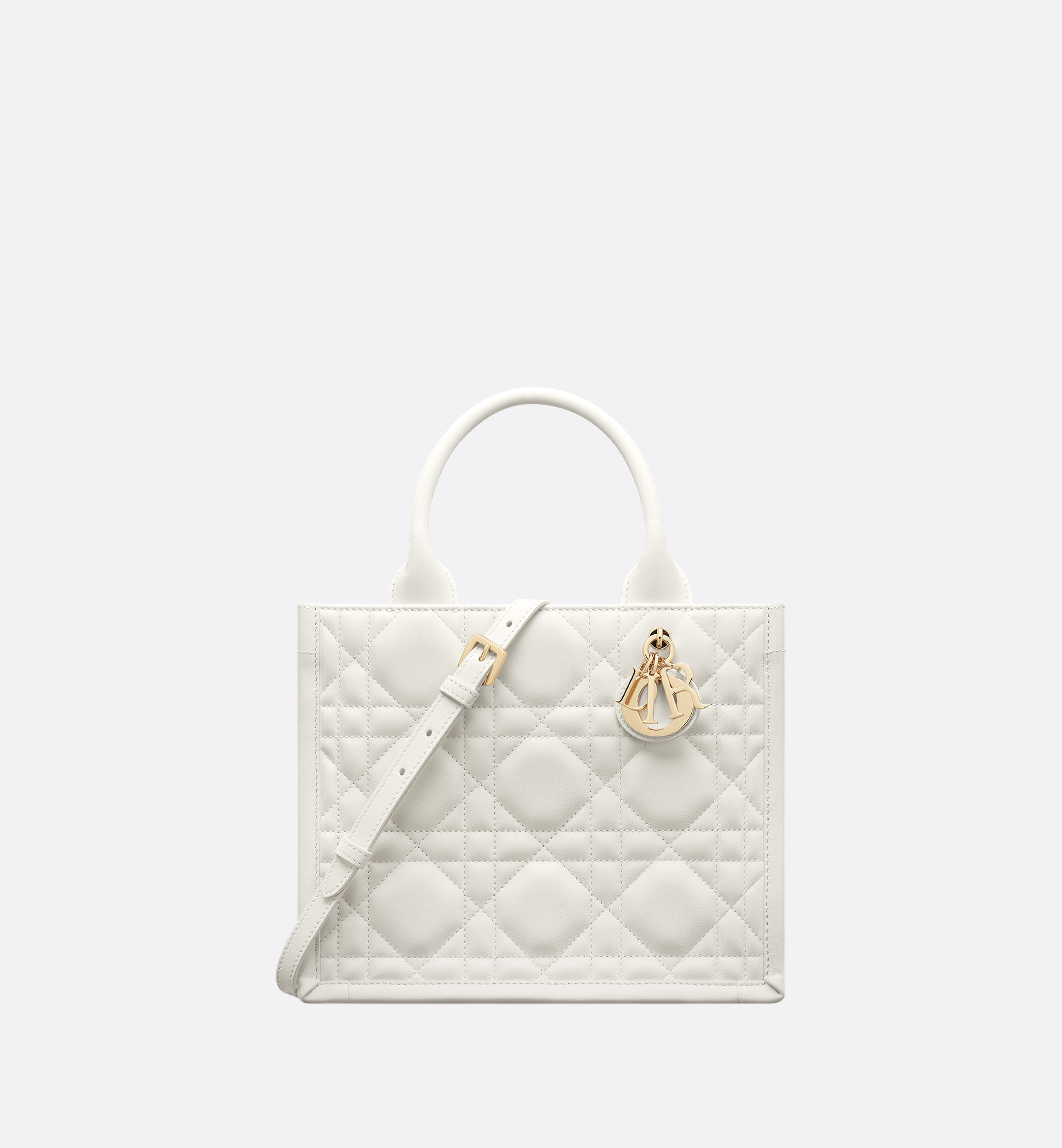 Small Dior Book Tote Latte Macrocannage Calfskin (26.5 x 22 x 14