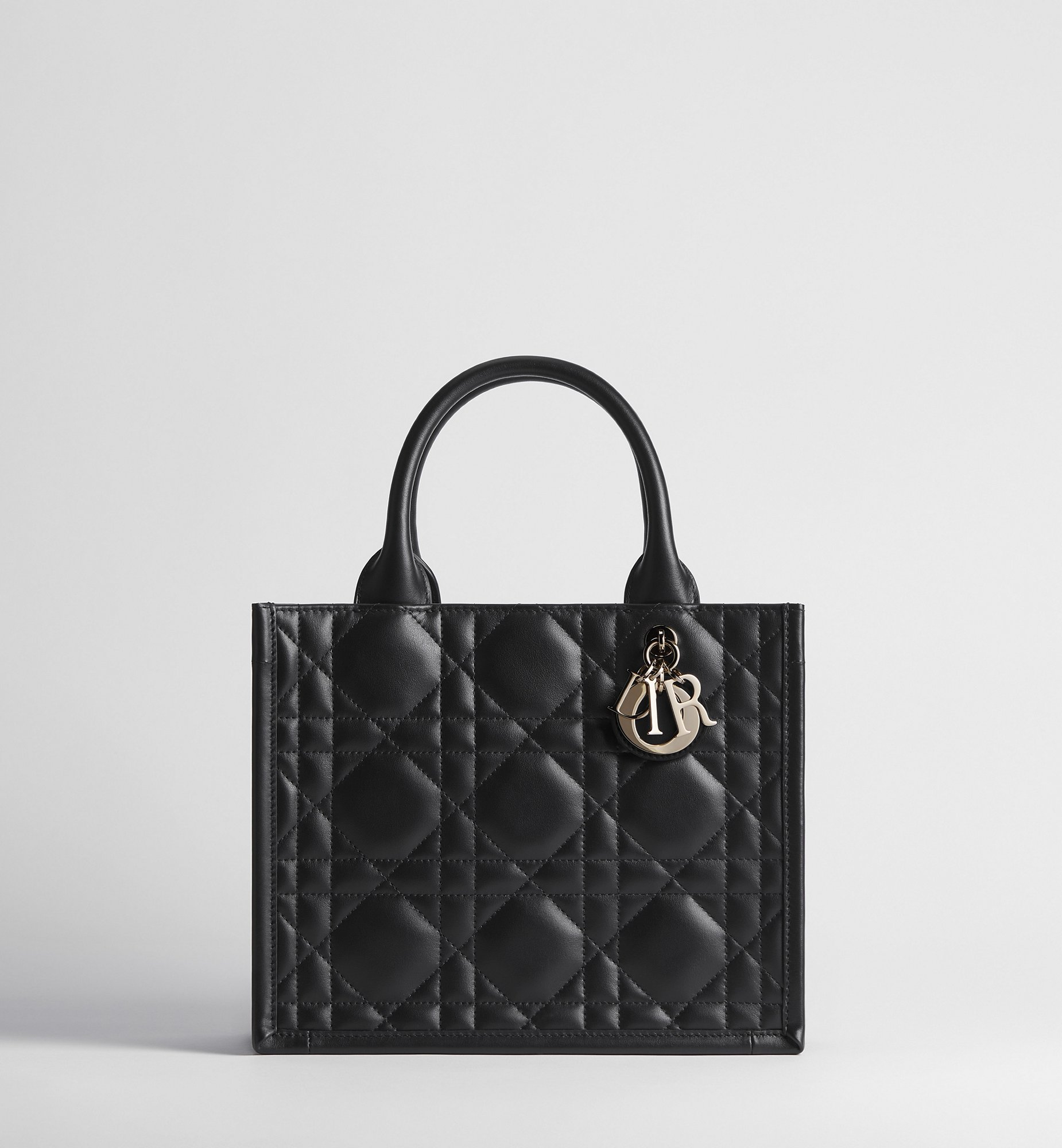 Small Dior Book Tote Latte Macrocannage Calfskin (26.5 x 22 x 14