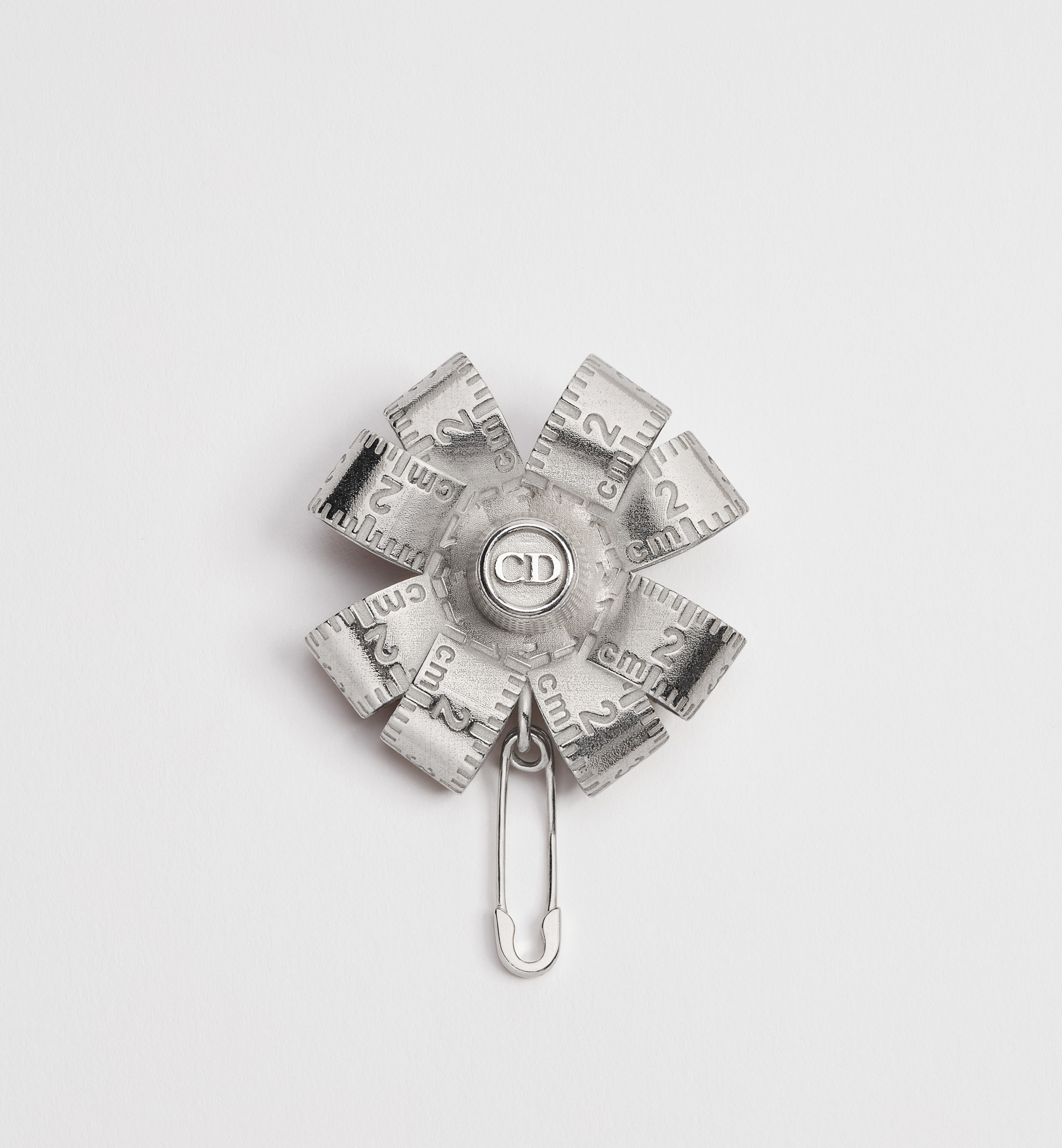 Dior Couture Charms Clover Brooch Silver | DIOR