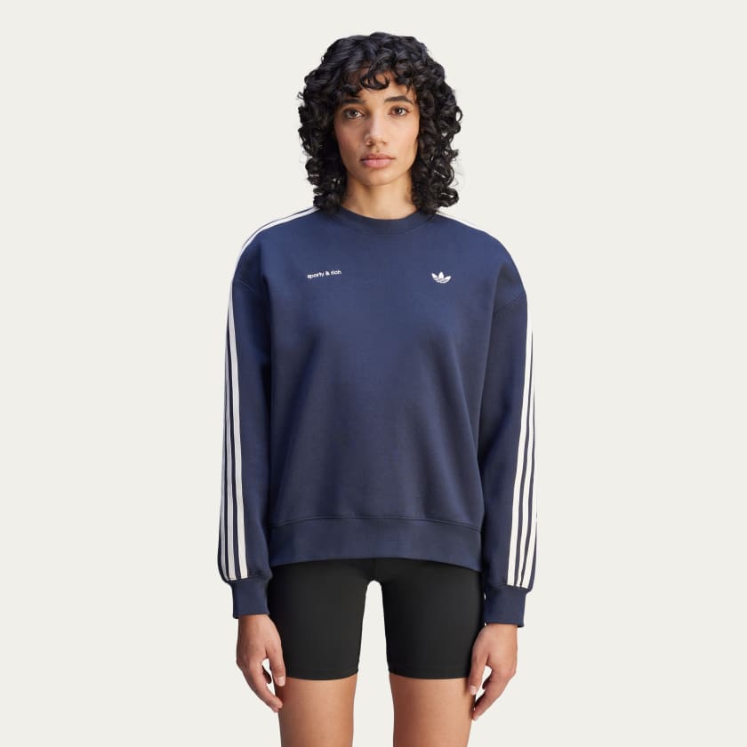 タグ付き未使用】 Sporty&Rich クロップドスウェット Vネック タグ付き