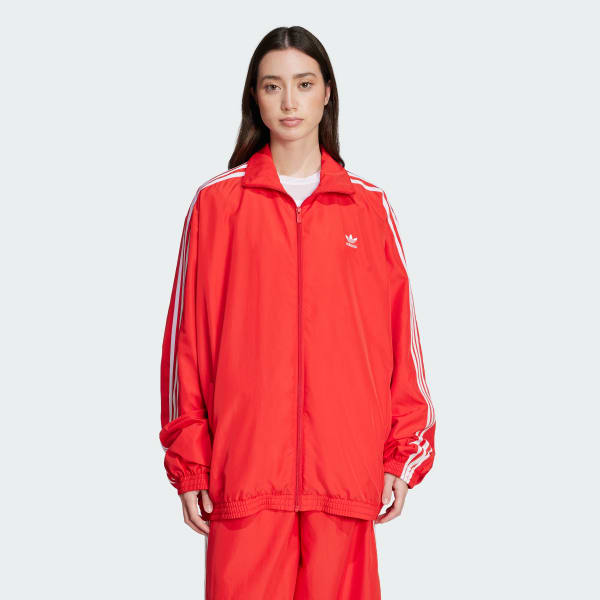 adidas Adilenium Season 3 Oversized Track Top - Red | Free