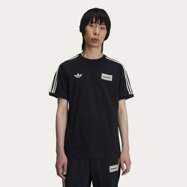 adidas TOUR 3-STRIPES TEE - Black | Free Shipping with adiClub