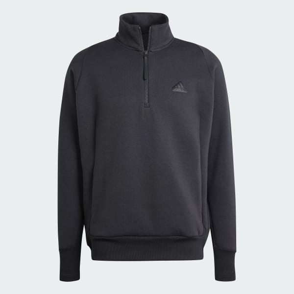 adidas Z.N.E. Half-Zip Sweatshirt - Black | Free Shipping with adiClub