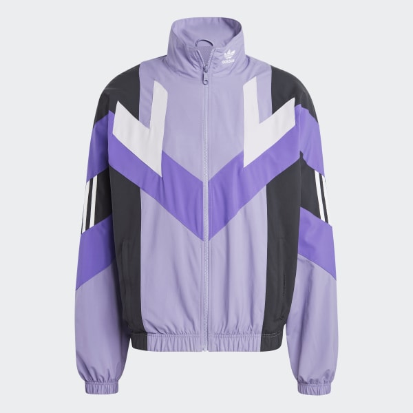 adidas Rekive Woven Track Jacket - Purple | Free Shipping with
