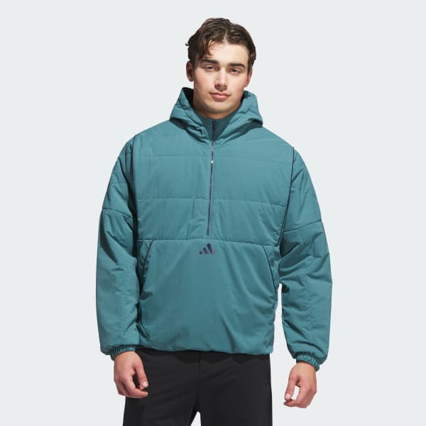 adidas Beyond Twistweave Half-Zip Filled Loose Jacket - Green