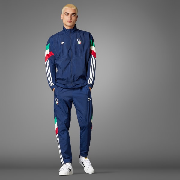adidas Italy Originals Track Top - Blue | Free Shipping with adiClub