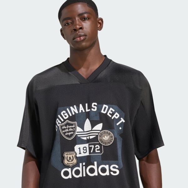 adidas Originals Dept. Graphic Mesh Jersey - Black | Free Shipping