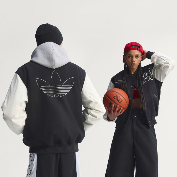 アディダス オリジナルス バスケットボール ジャケット - ブラック