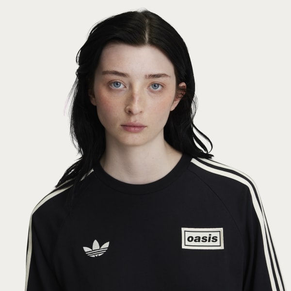adidas Originals × Oasis ツアー スリーストライプス 長袖Tシャツ