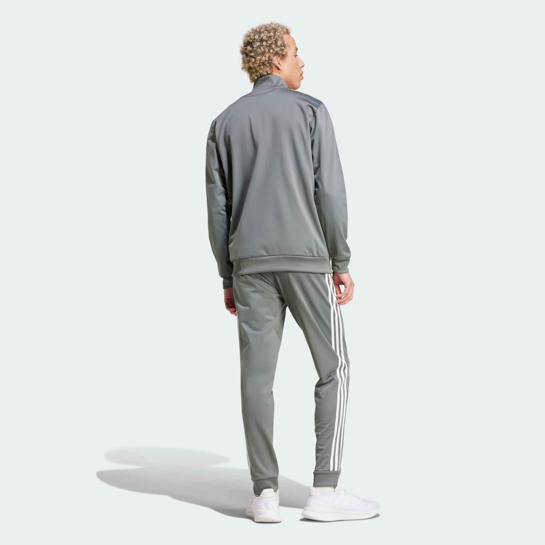 Clothing - Basic 3-Stripes Tricot Track Suit - Grey | adidas Oman