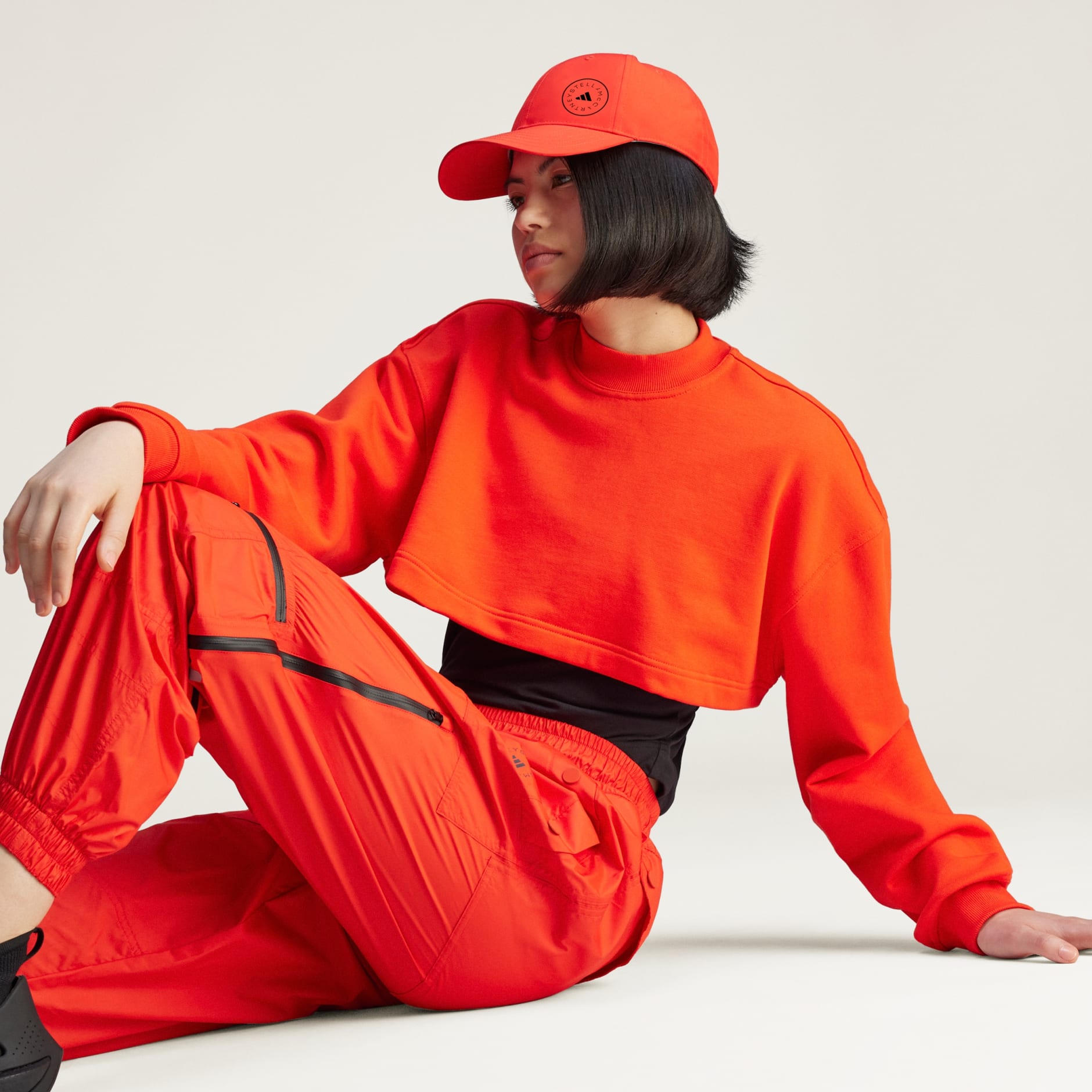 CLOTHING - adidas by Stella McCartney Zip Track Pants - Red