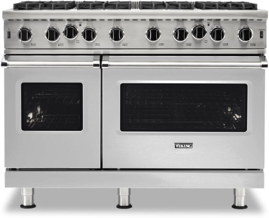 Viking VGIC54828BSS 48 Inch Freestanding Gas Range with 8 Open