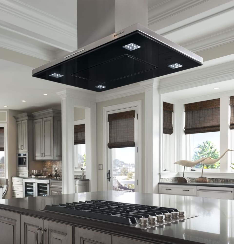JennAir JXI8936DS 36 Inch Island Mount Range Hood with 4-Speeds