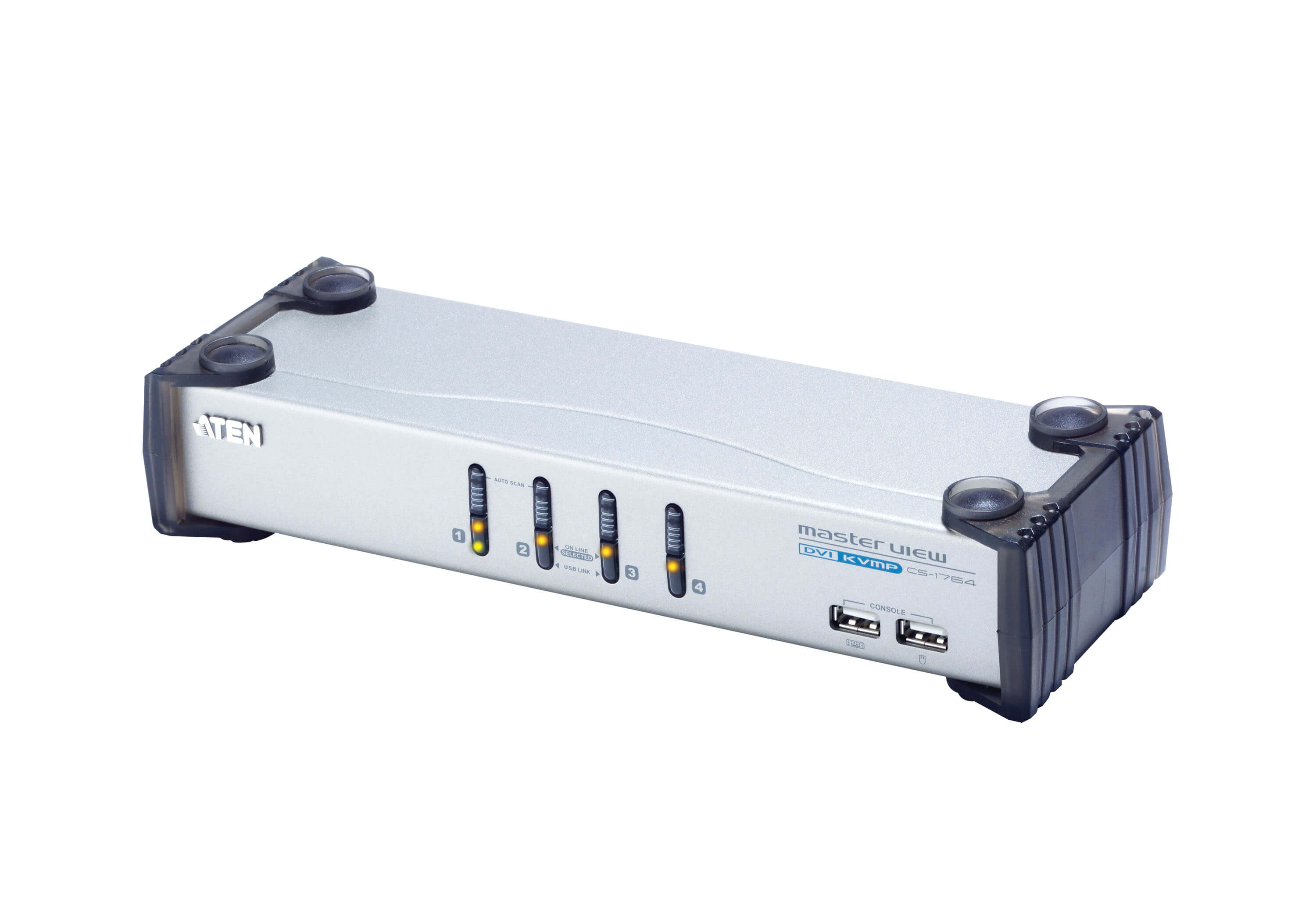 4ポートDVI対応KVMPスイッチ - CS1764, ATEN 2/4ポートKVMスイッチ