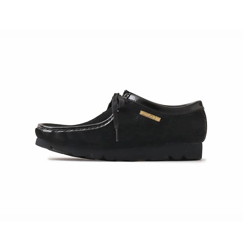 Clarks Wallabee Black Hair On BLACK EYE PATCH atmos | atmos