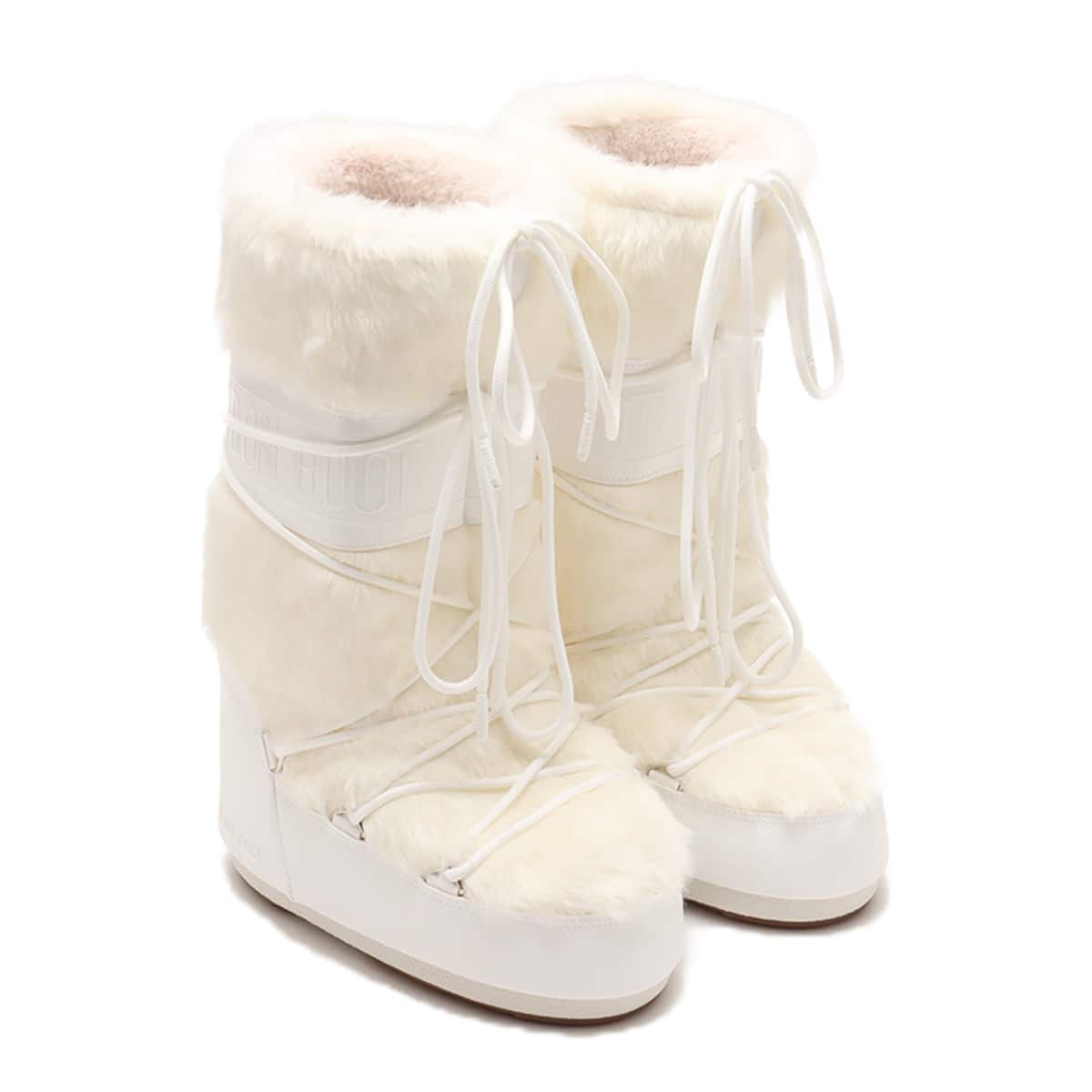 MOON BOOT MB ICON FAUX FUR WHITE （ムーンブーツ エムビー アイコン