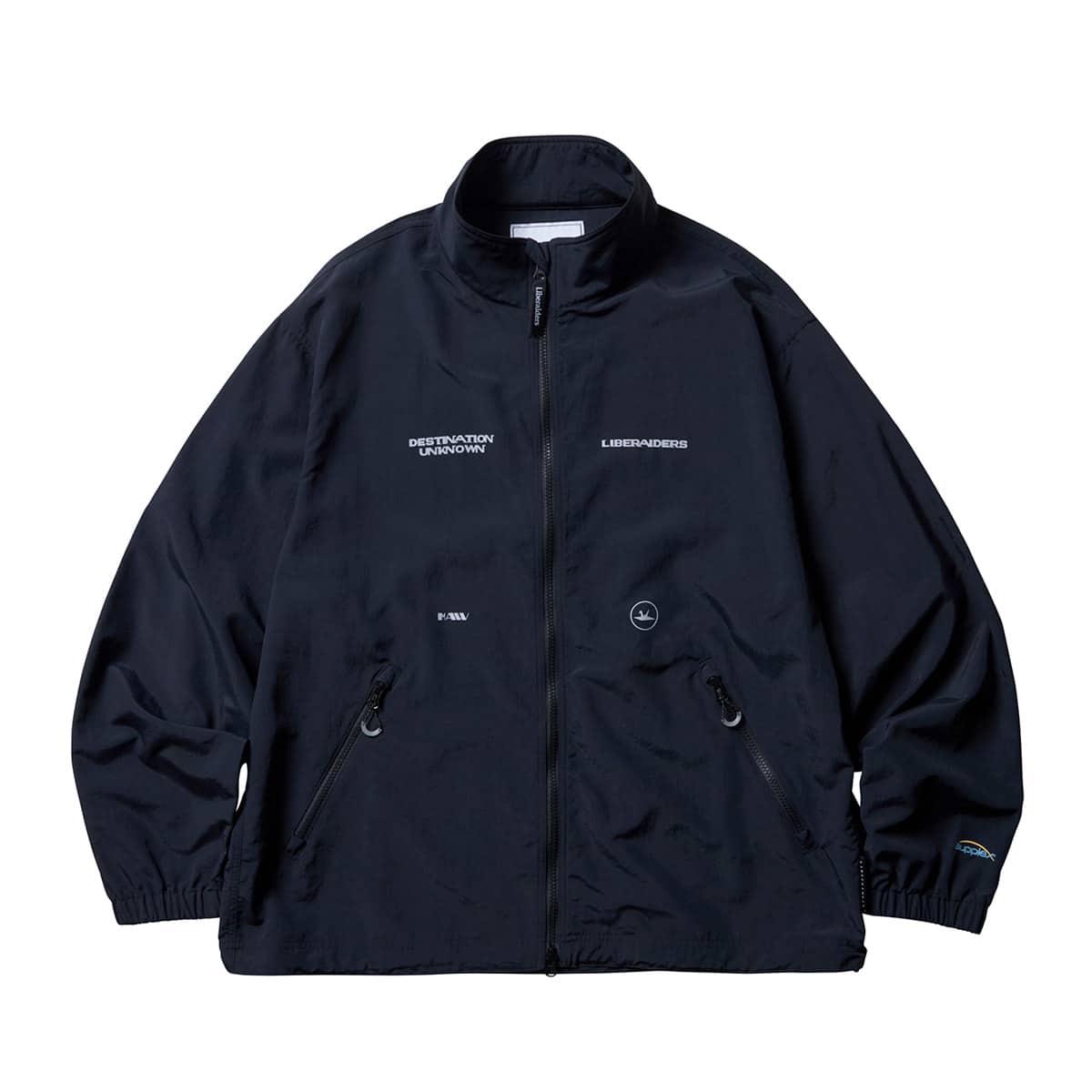 LIBERAIDERS SUPPLEX NYLON WINDBREAKER BLACK（リベレイダース サ