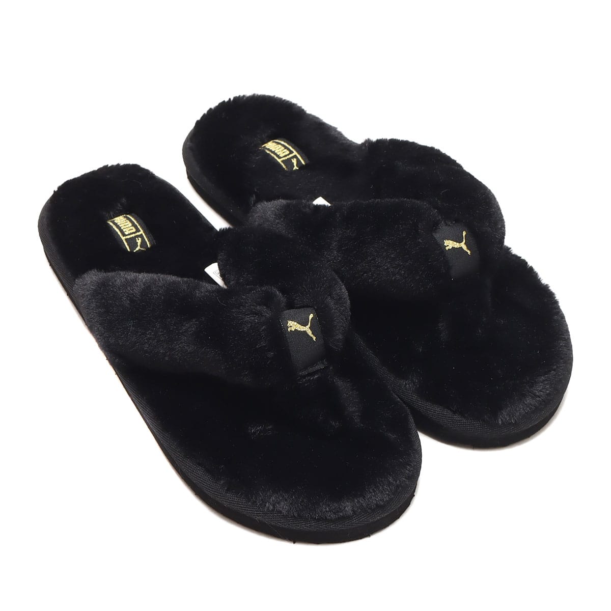 PUMA PUMA FLUFF FLIP BX PUMA BLACK/PUMA TEAM GOLD 23SP-I（プーマ