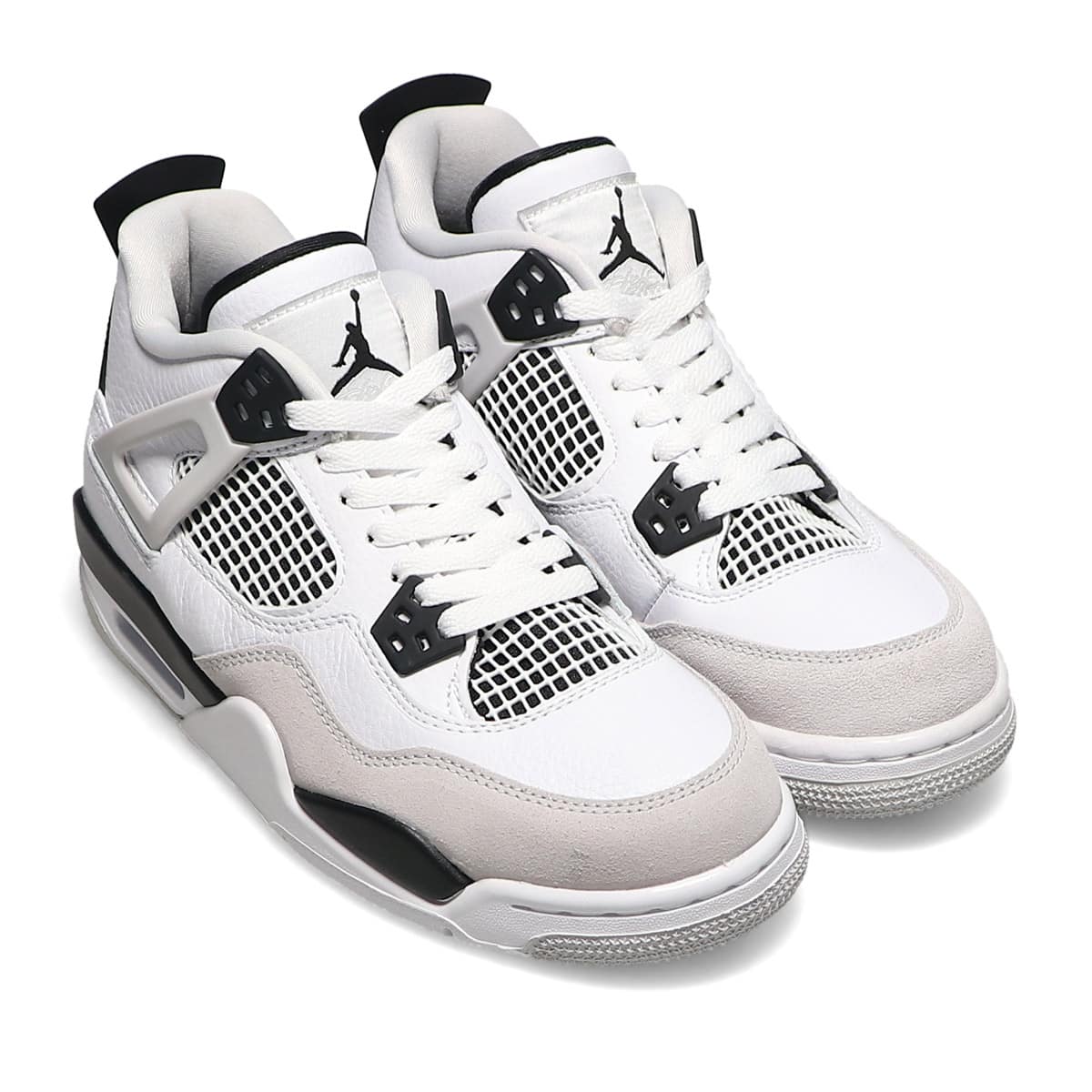 JORDAN BRAND AIR JORDAN 4 RETRO (GS) WHITE/BLACK-NEUTRAL GREY 22SU