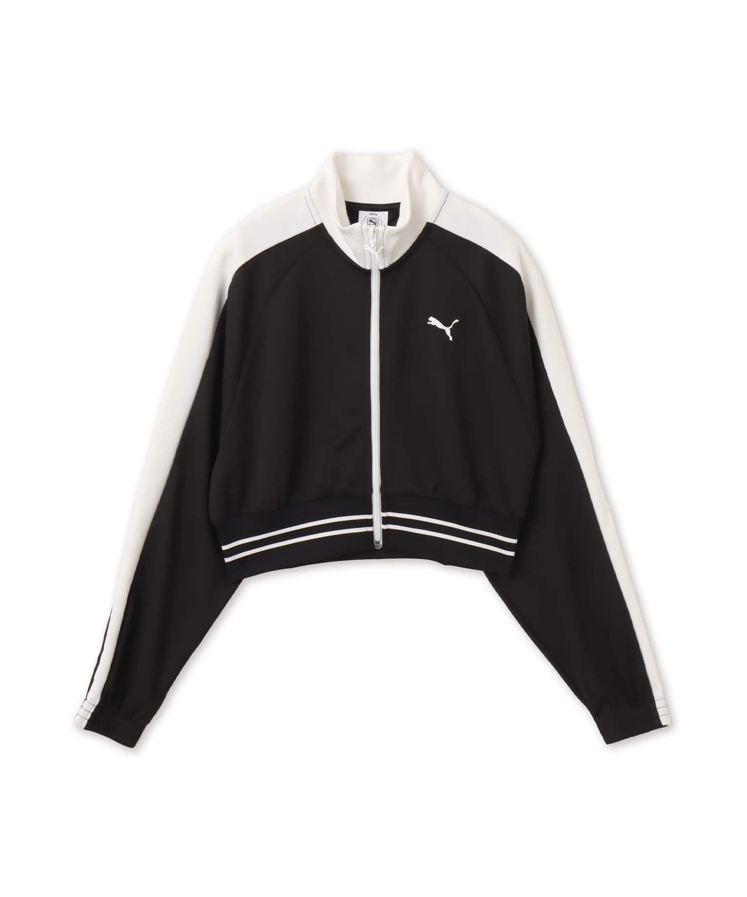 PUMA T7 PIQUE RELAXED CROPPED TRACK JACKET PUMA BLACK（プーマ