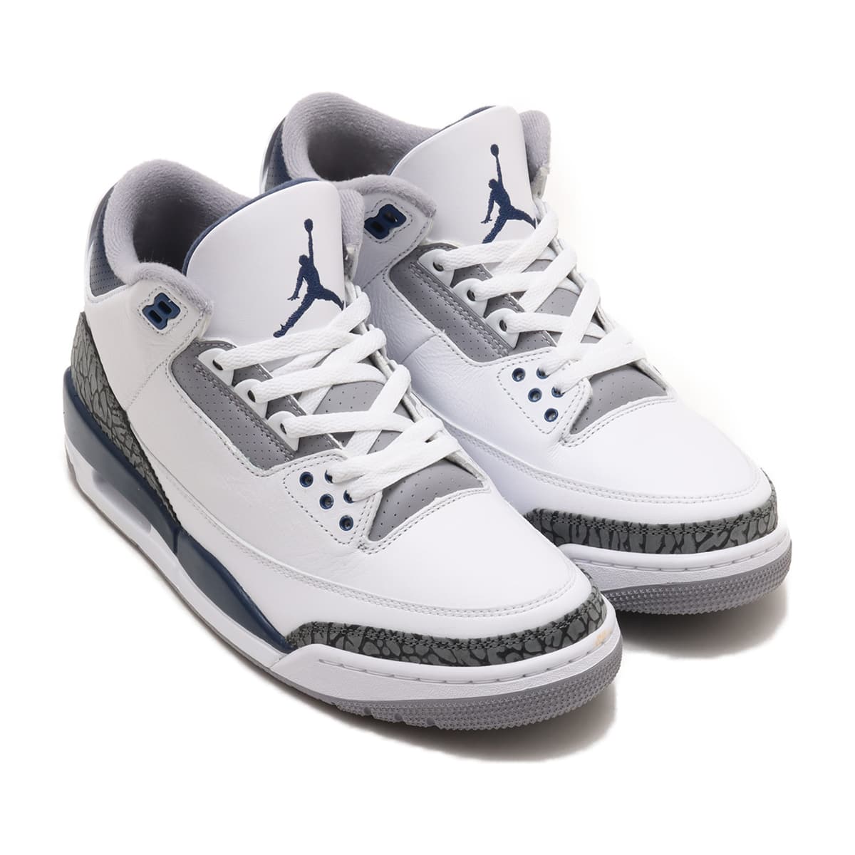 JORDAN BRAND AIR JORDAN 3 RETRO WHITE/MIDNIGHT NAVY-CEMENT GREY